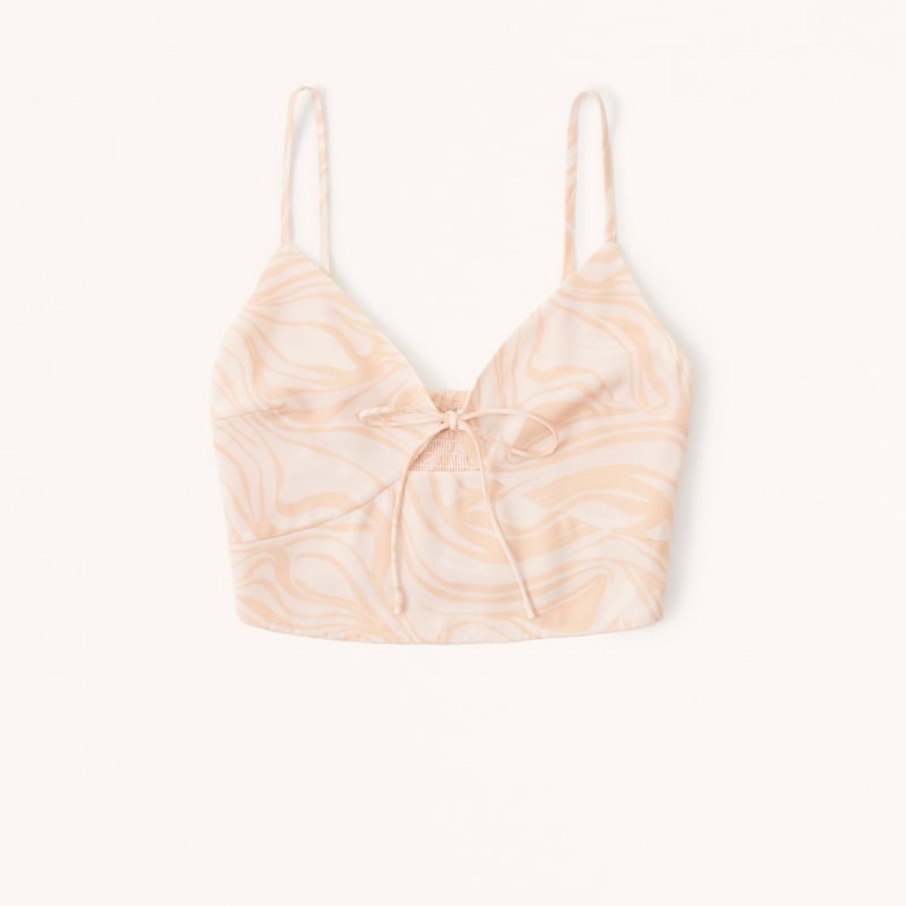 Abercrombie & fitch Tie-front keyhole cami.